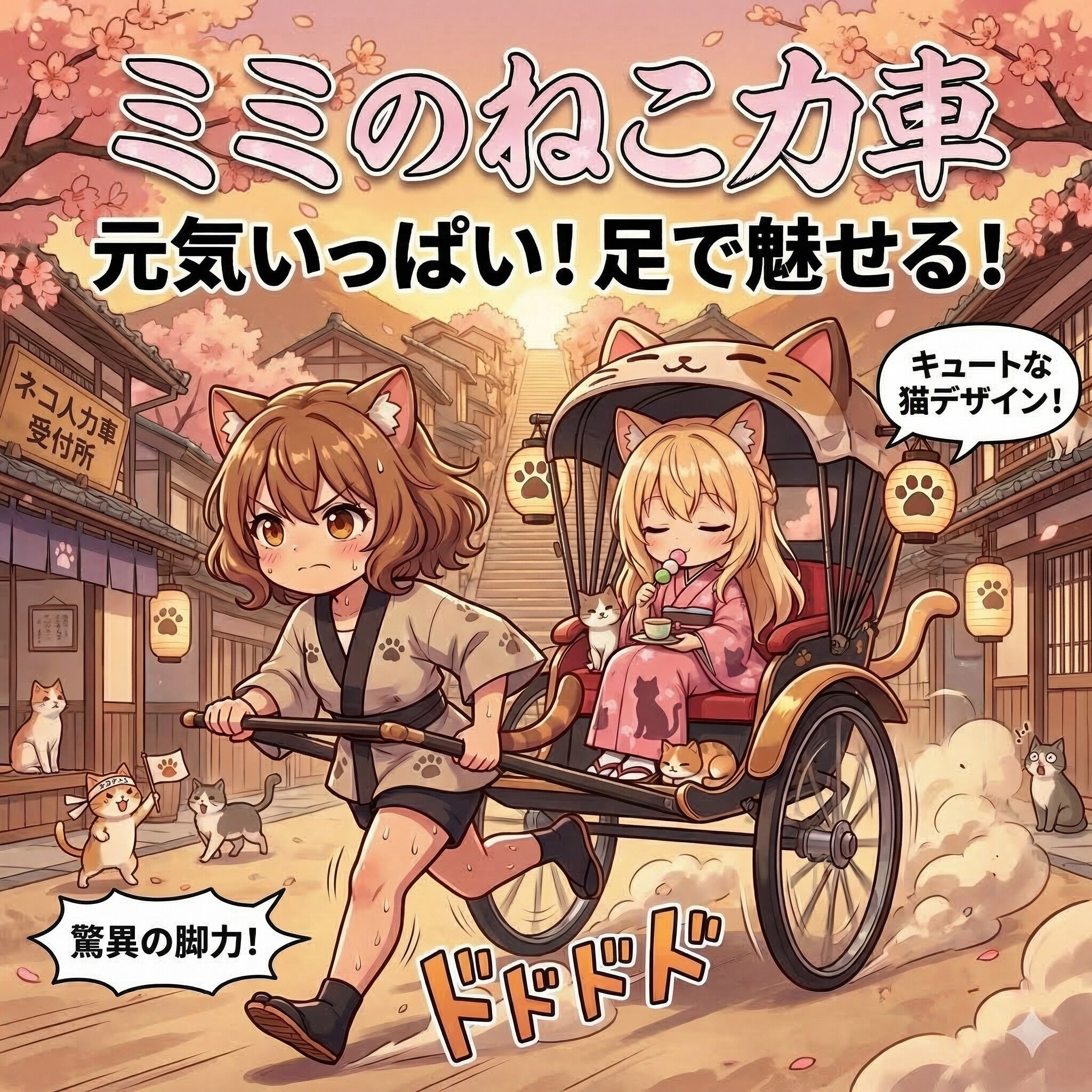 ミミのねこ力車