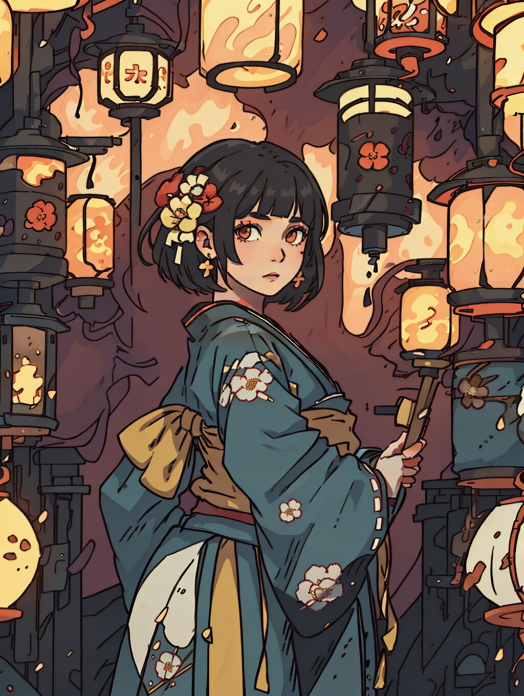 提灯だらけ | の人気AIイラスト・グラビア