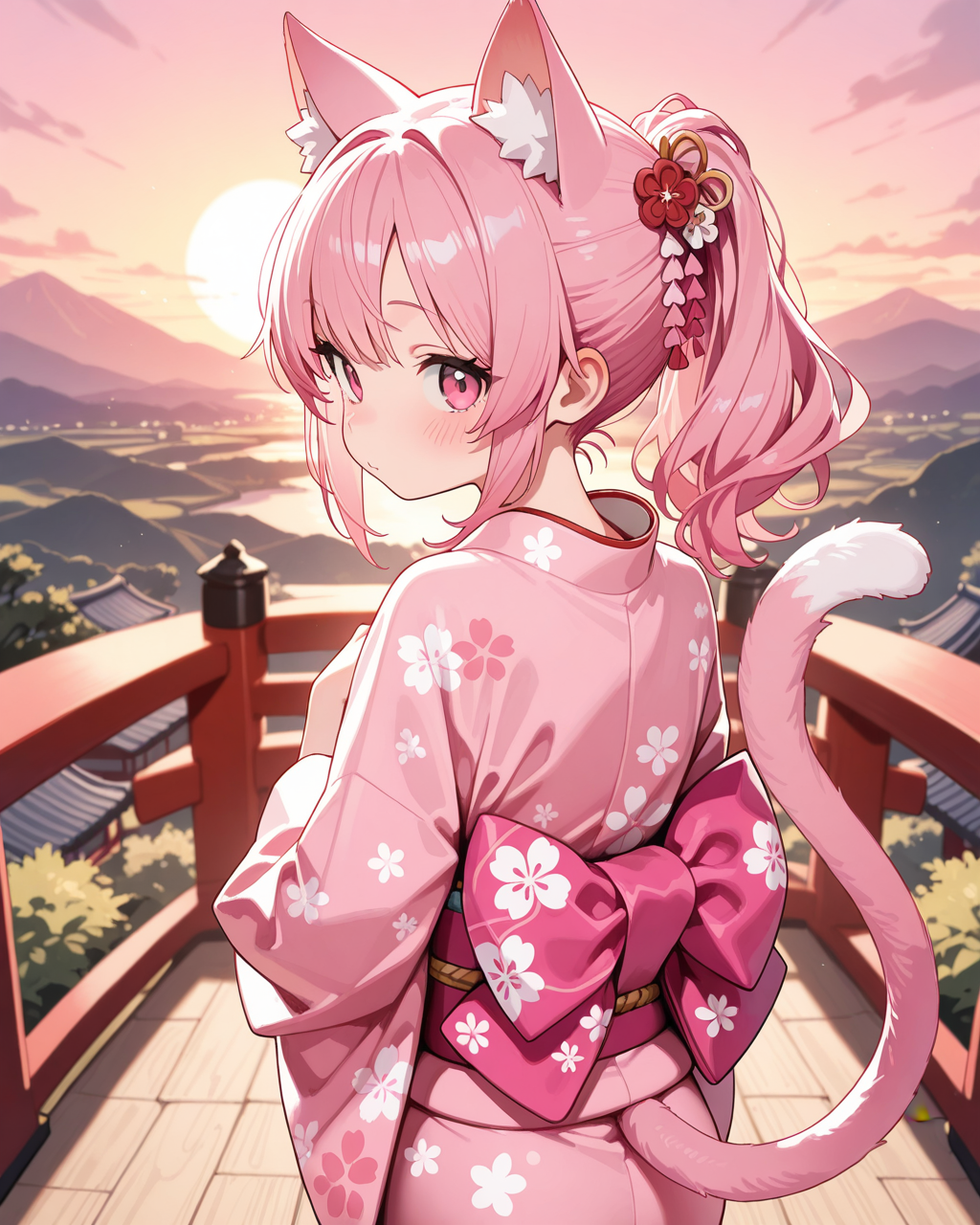 着物ねこ | の人気AIイラスト・グラビア