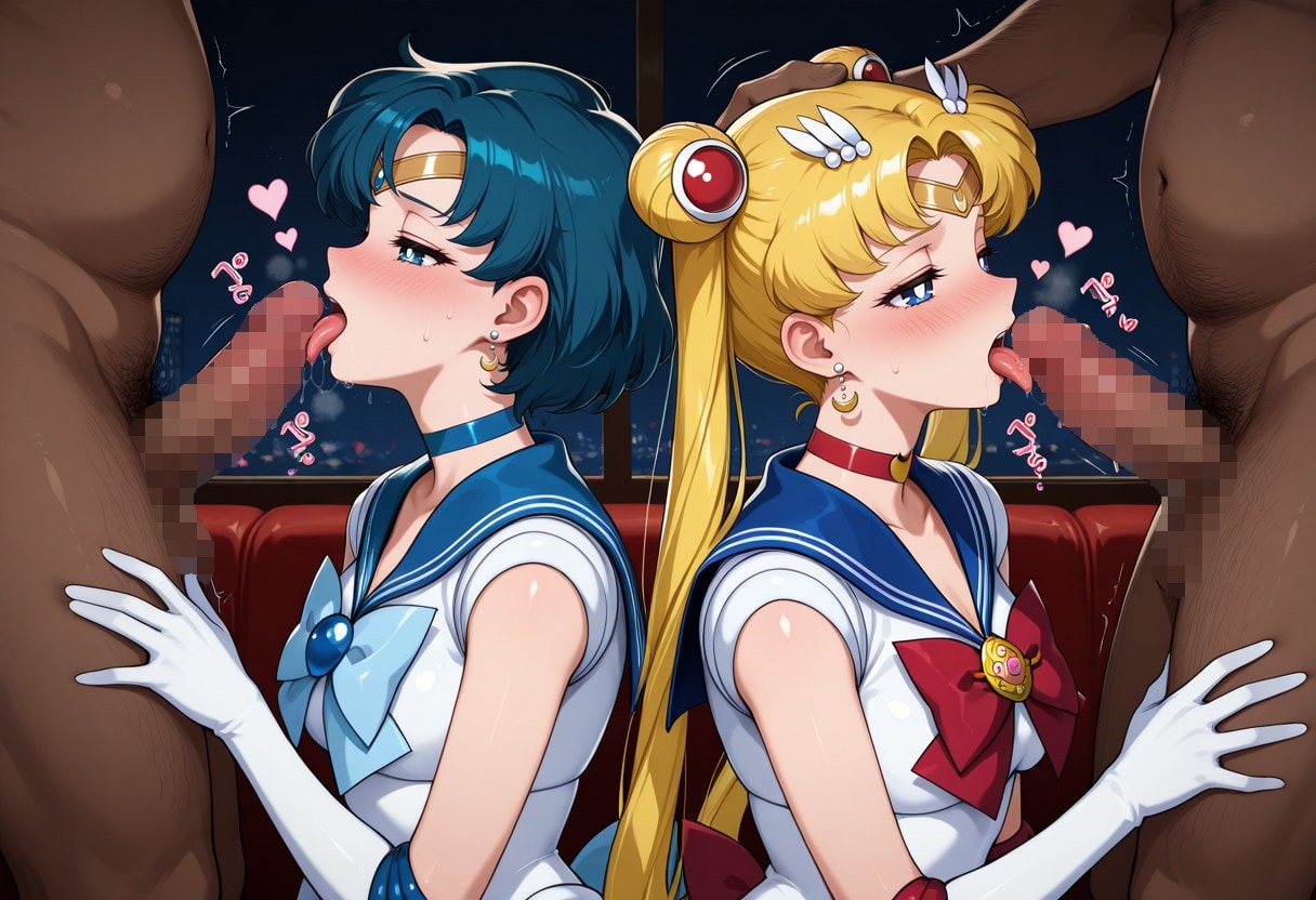 セーラームーン＆セーラーマーキュリー　乱交