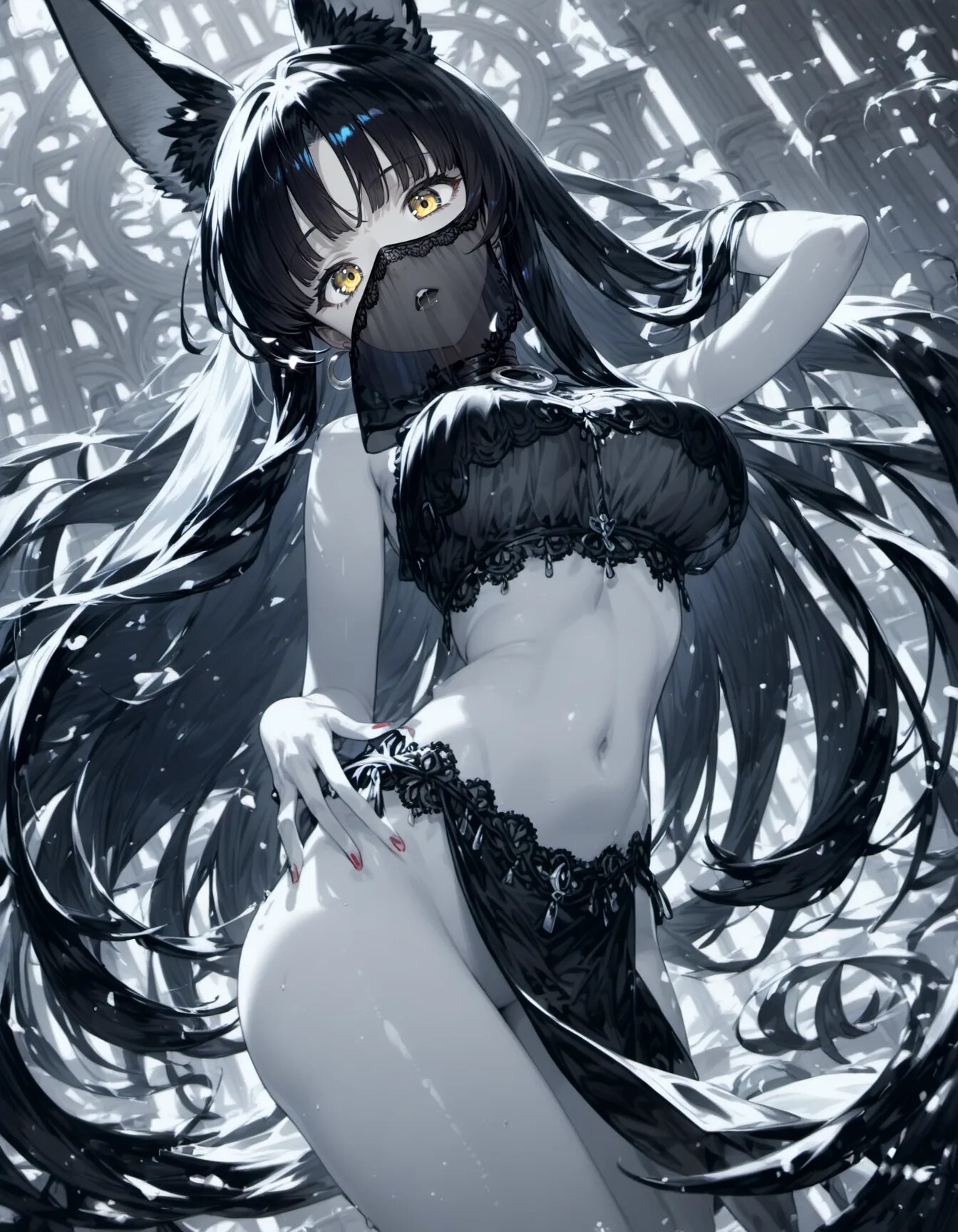Veiled in Obsidian Shadow