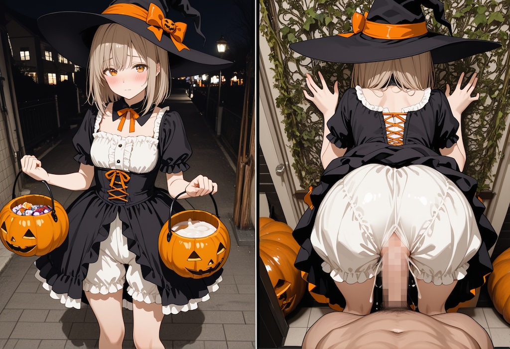 ハロウィンとかぼちゃパンツ