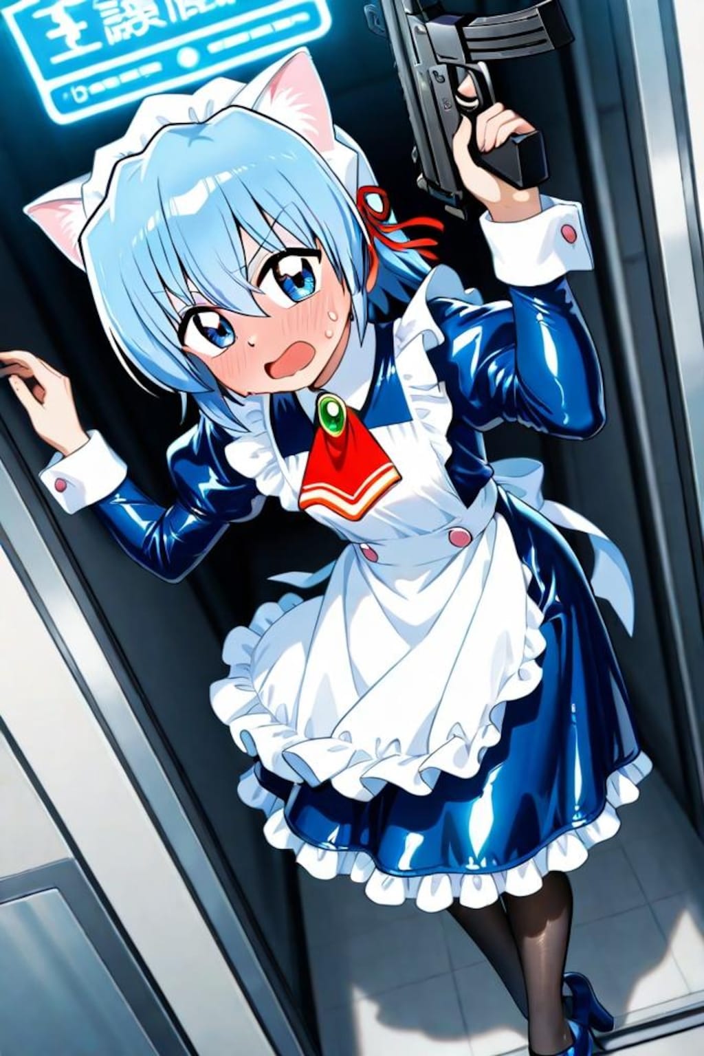 ハヤテのごとく　綾崎ハヤテ　サブマシンガン