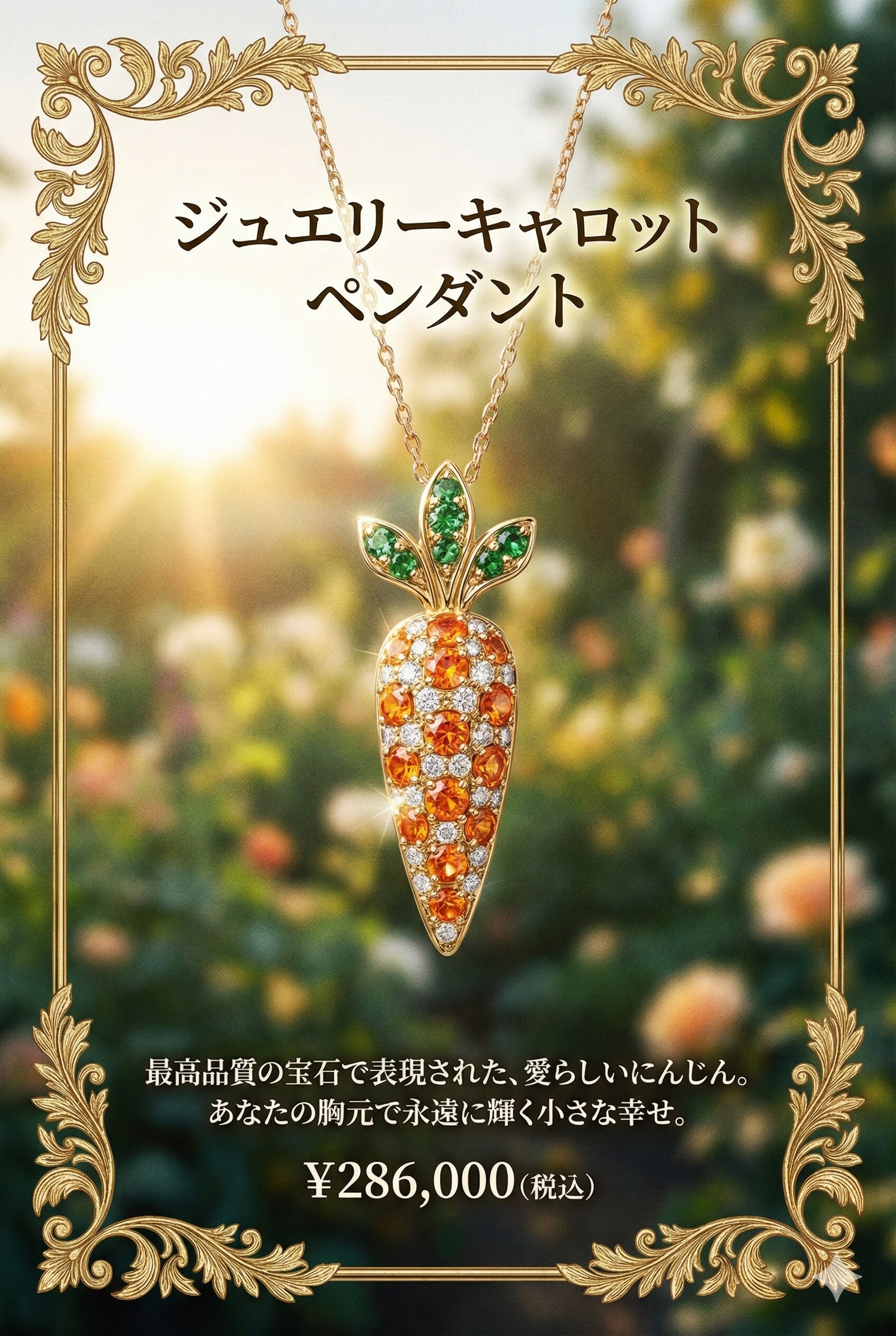 偽広告　にんじんペンダント | の人気AIイラスト・グラビア