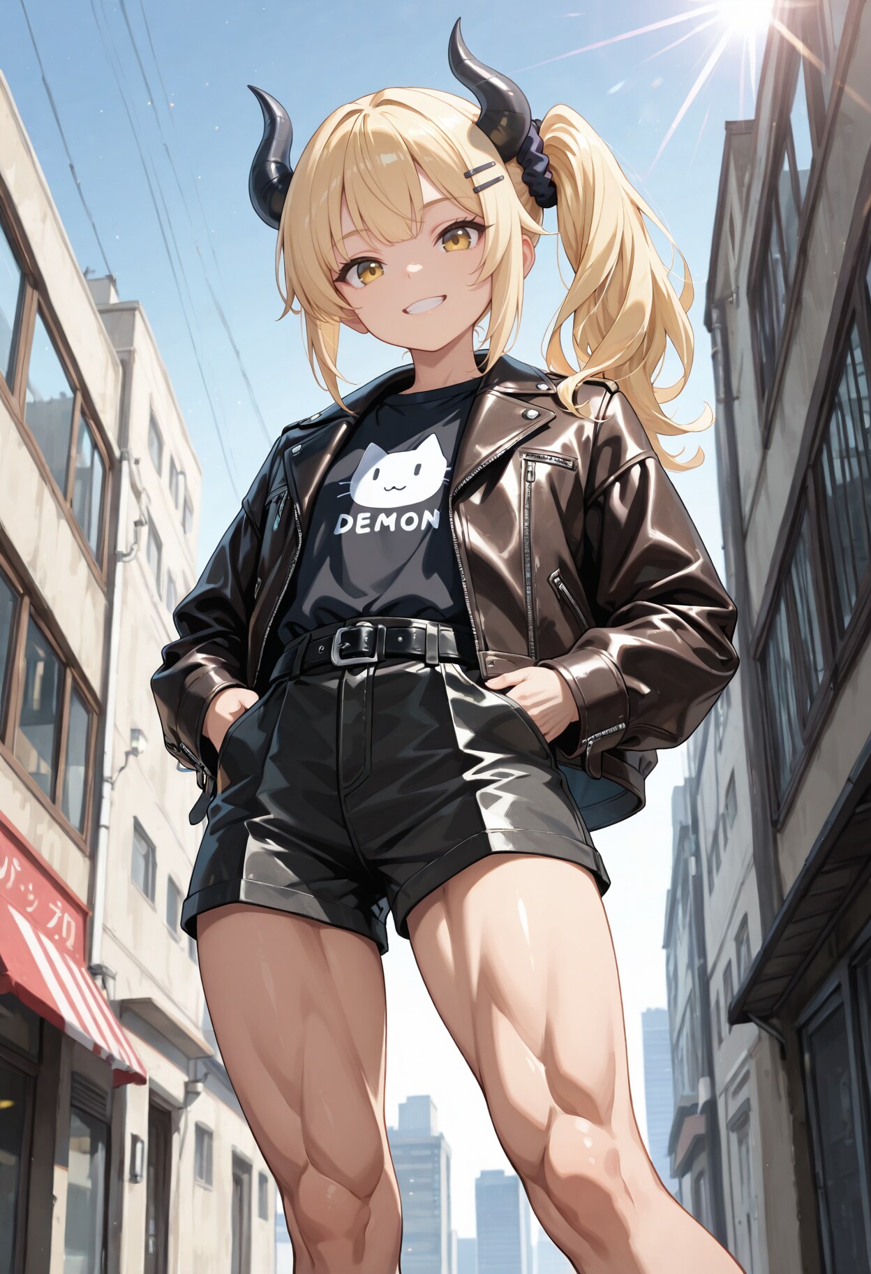 大腿筋と女鬼高生さん