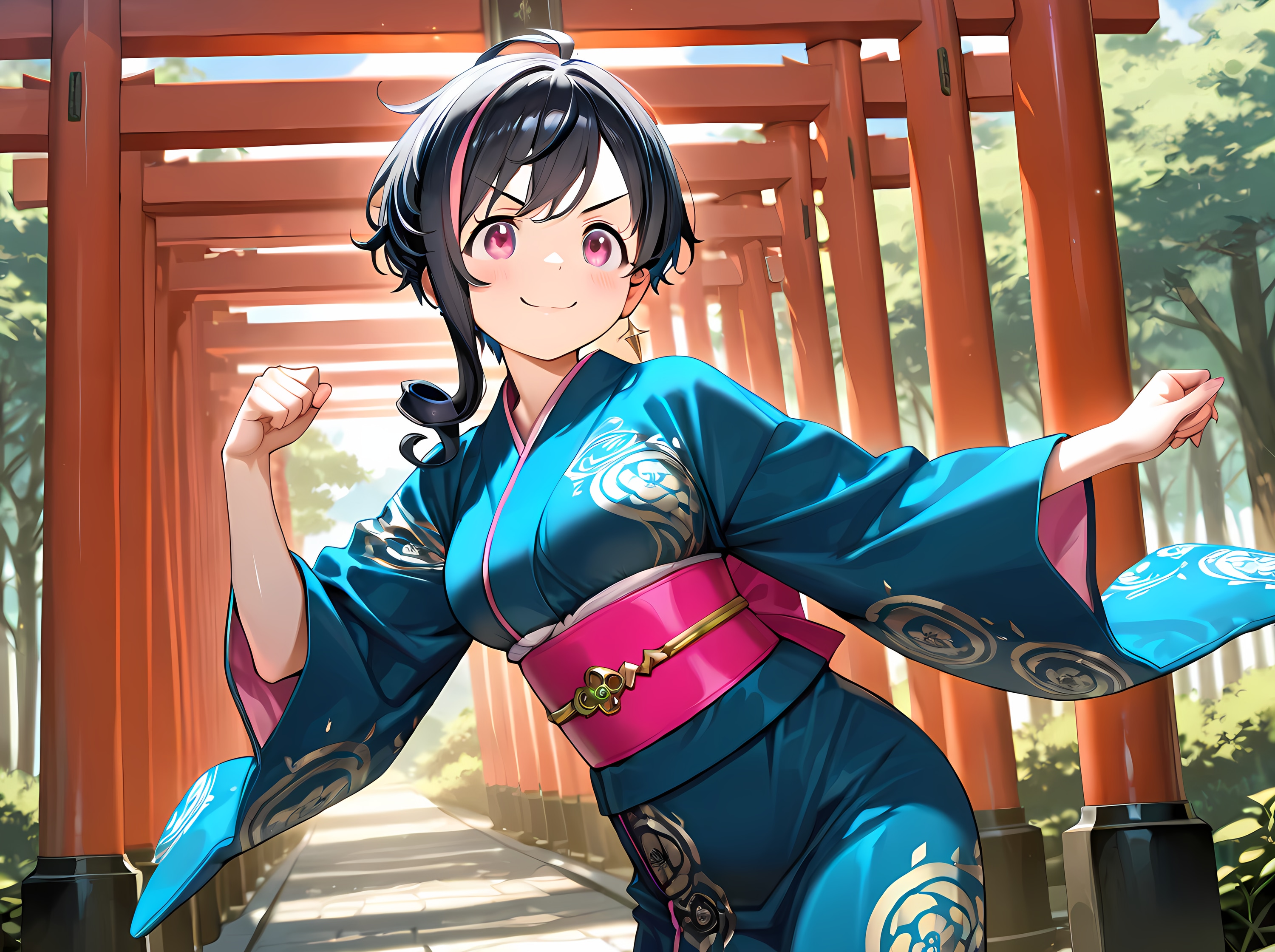 「鳥居をくぐろう♪」 | の人気AIイラスト・グラビア