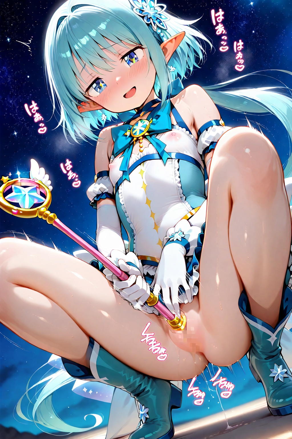 エロフの魔法少女は戦わないで自慰してるｗ
