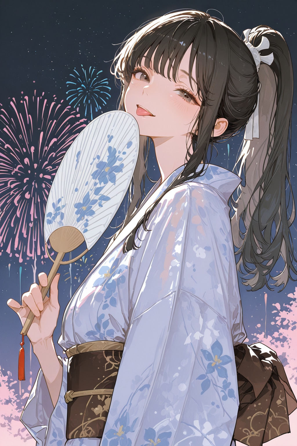 健全☆浴衣ポニーテール