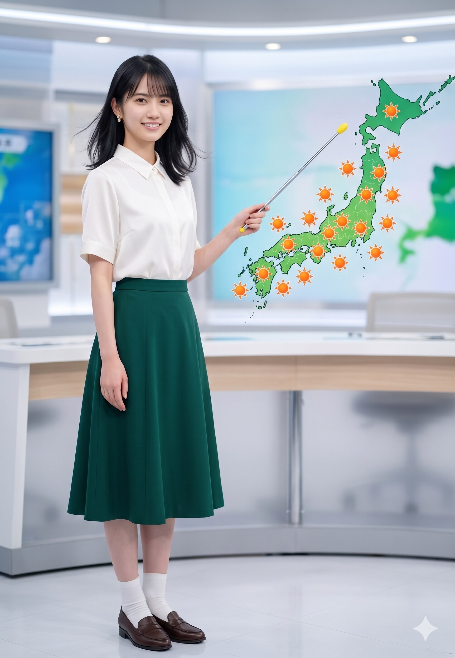 普通の美人　お天気お姉さん