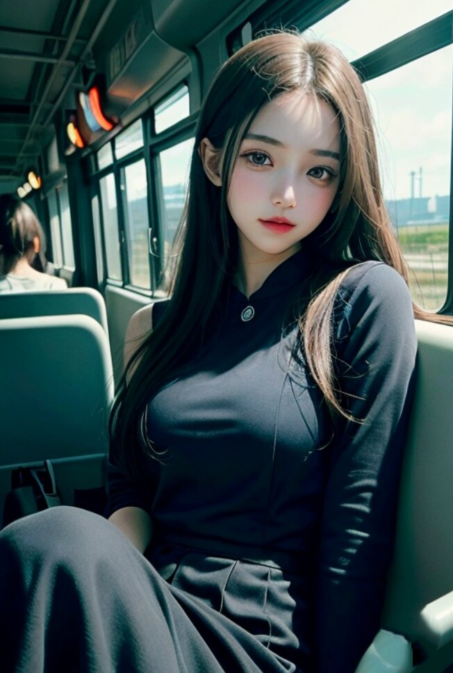 🌺日本の鉄道のどかな車窓と美人なAI彼女🌺