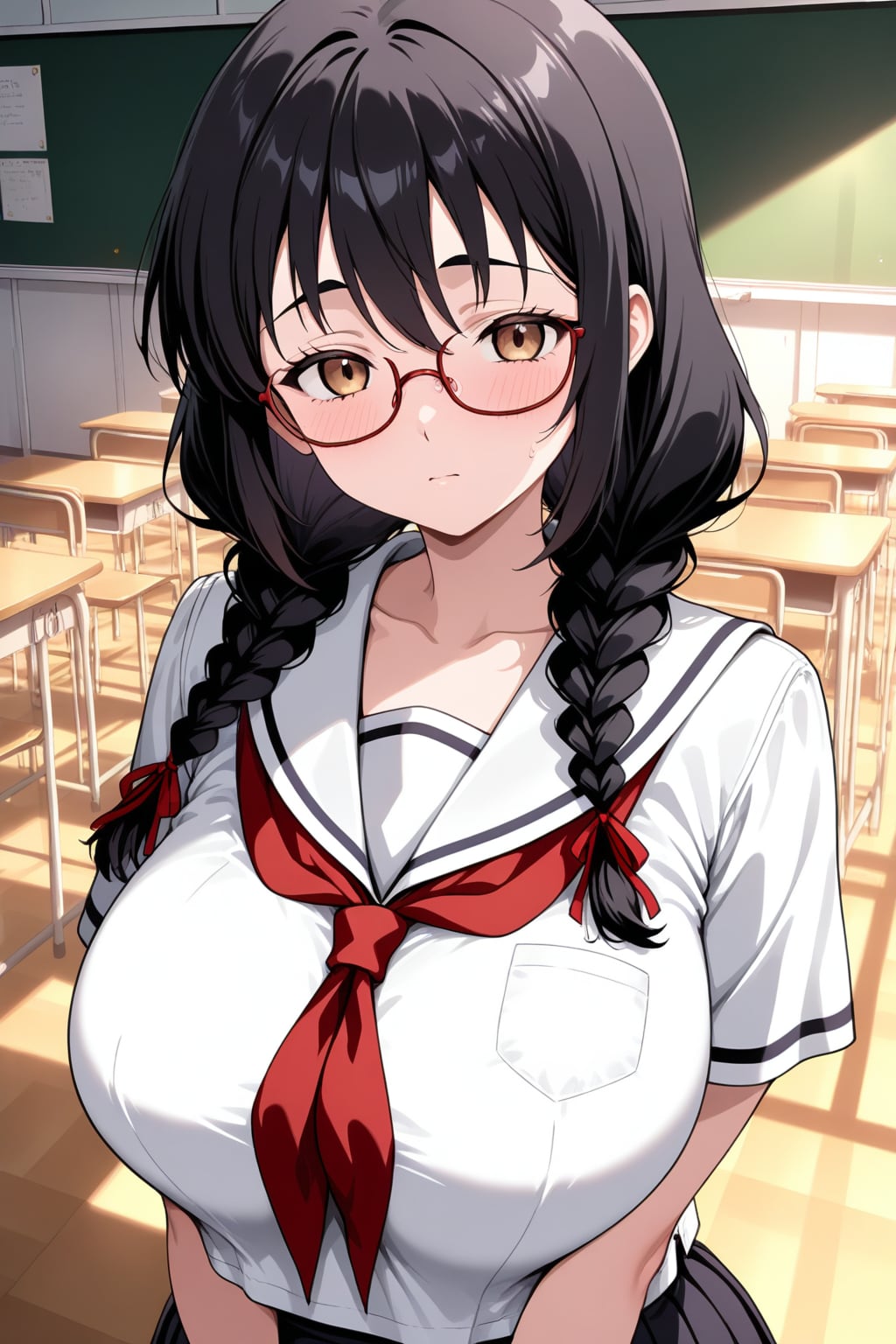 普通の三つ編みになったか