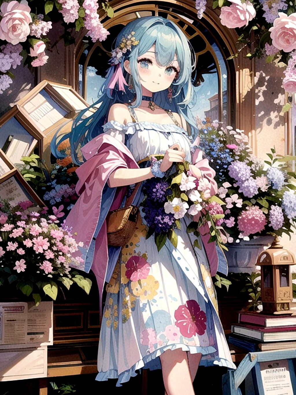 花と美少女