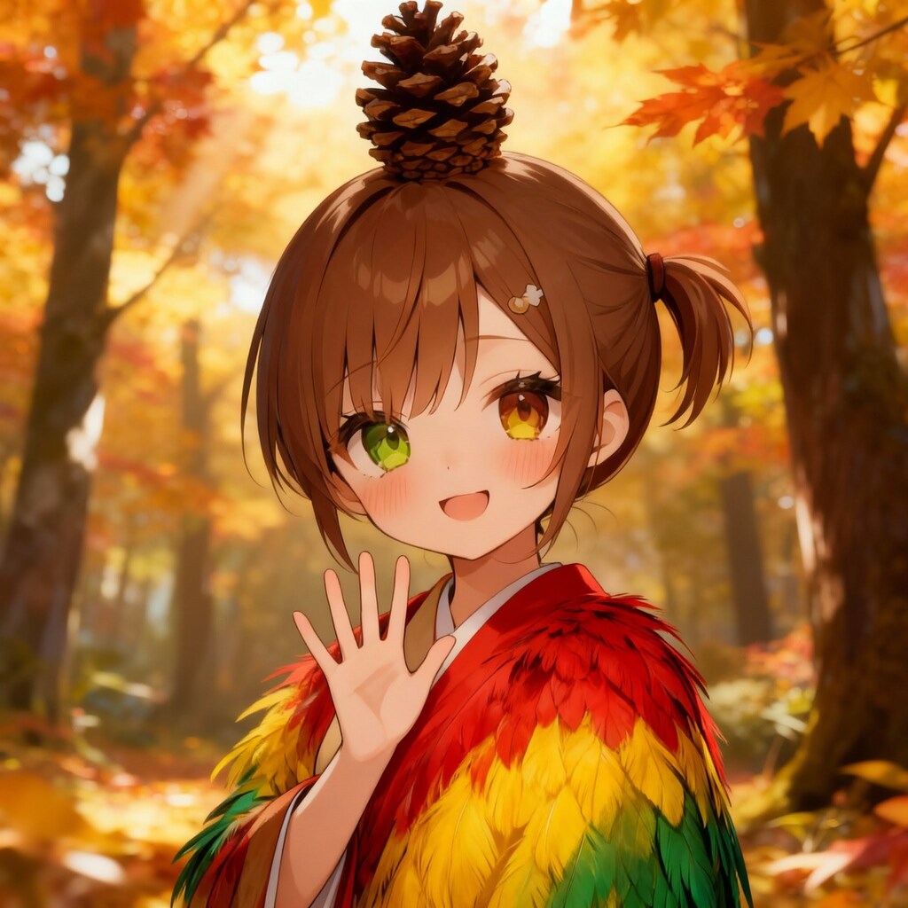 松ぼっくりの神様で～す！