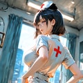 園原杏里、夜勤の病棟で淡々と時間をかける静かな看護師 7枚目