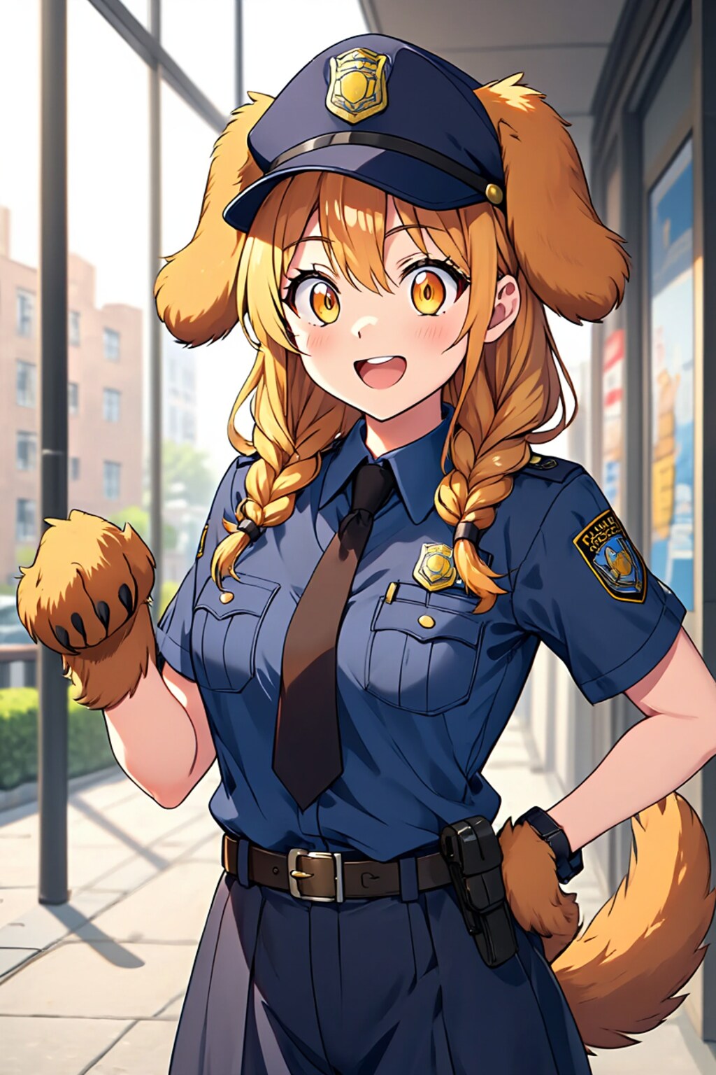 ケモミミ婦警さん