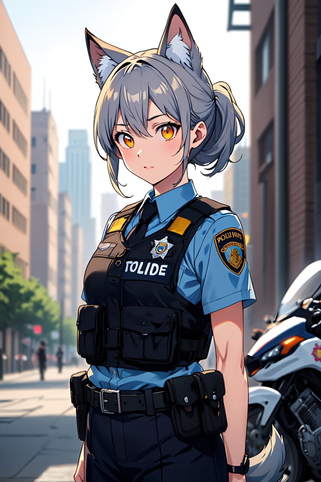 ケモミミ婦警さん