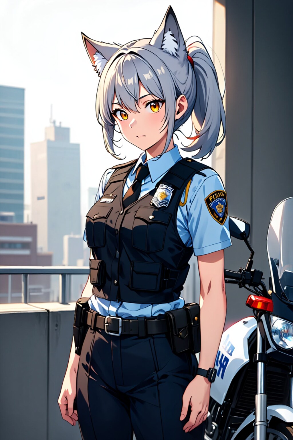 ケモミミ婦警さん