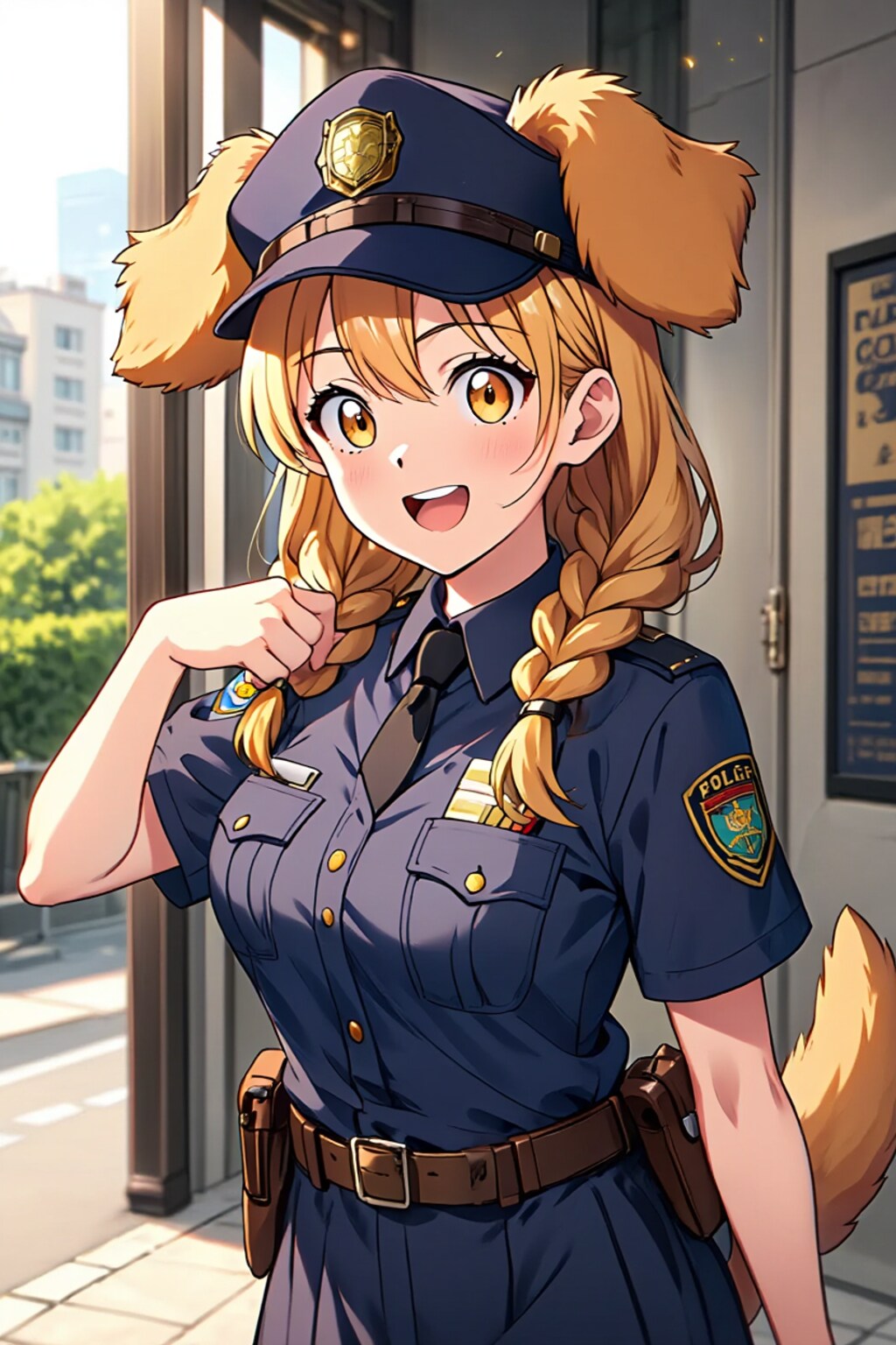 ケモミミ婦警さん