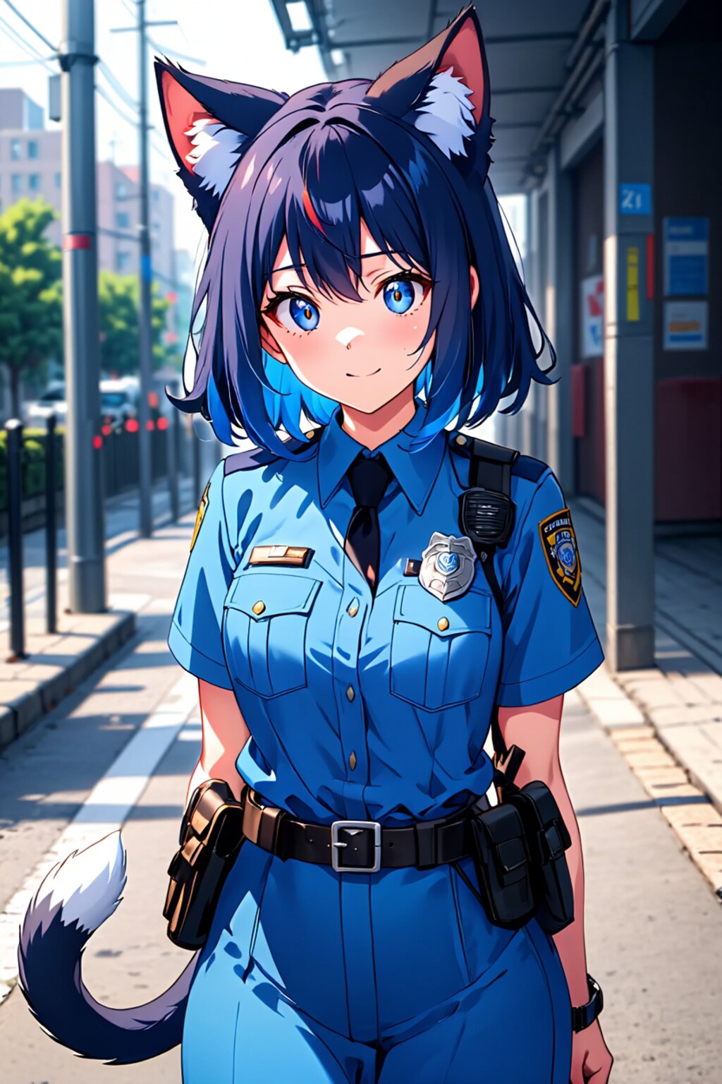 ケモミミ婦警さん