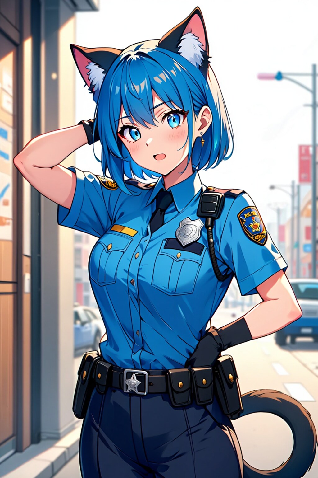 ケモミミ婦警さん