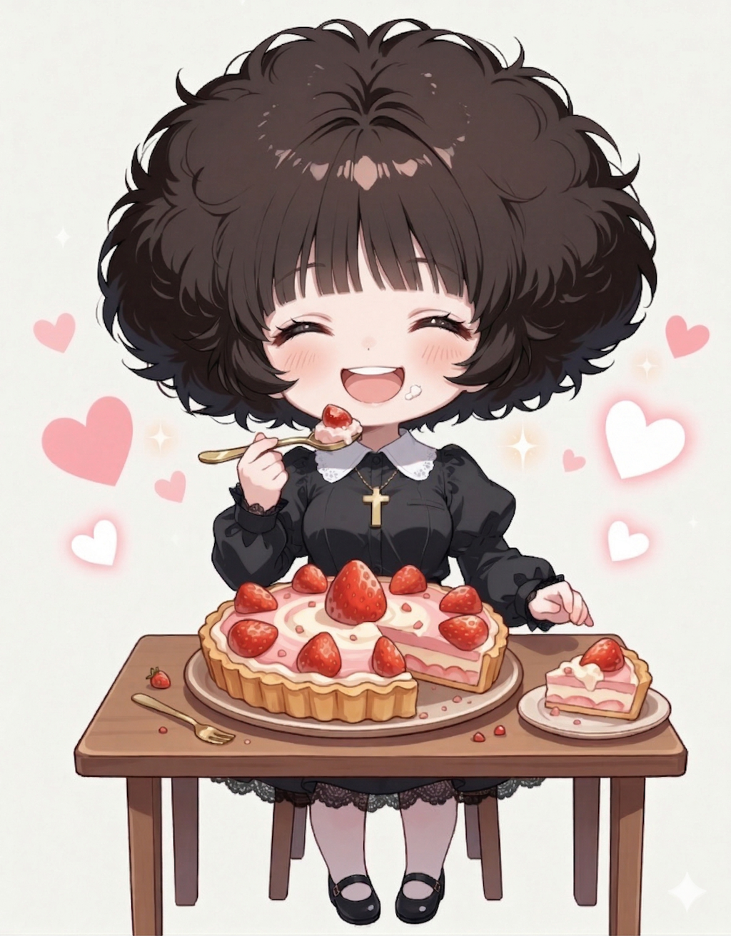 レアチーズイチゴタルトをもらった🍓