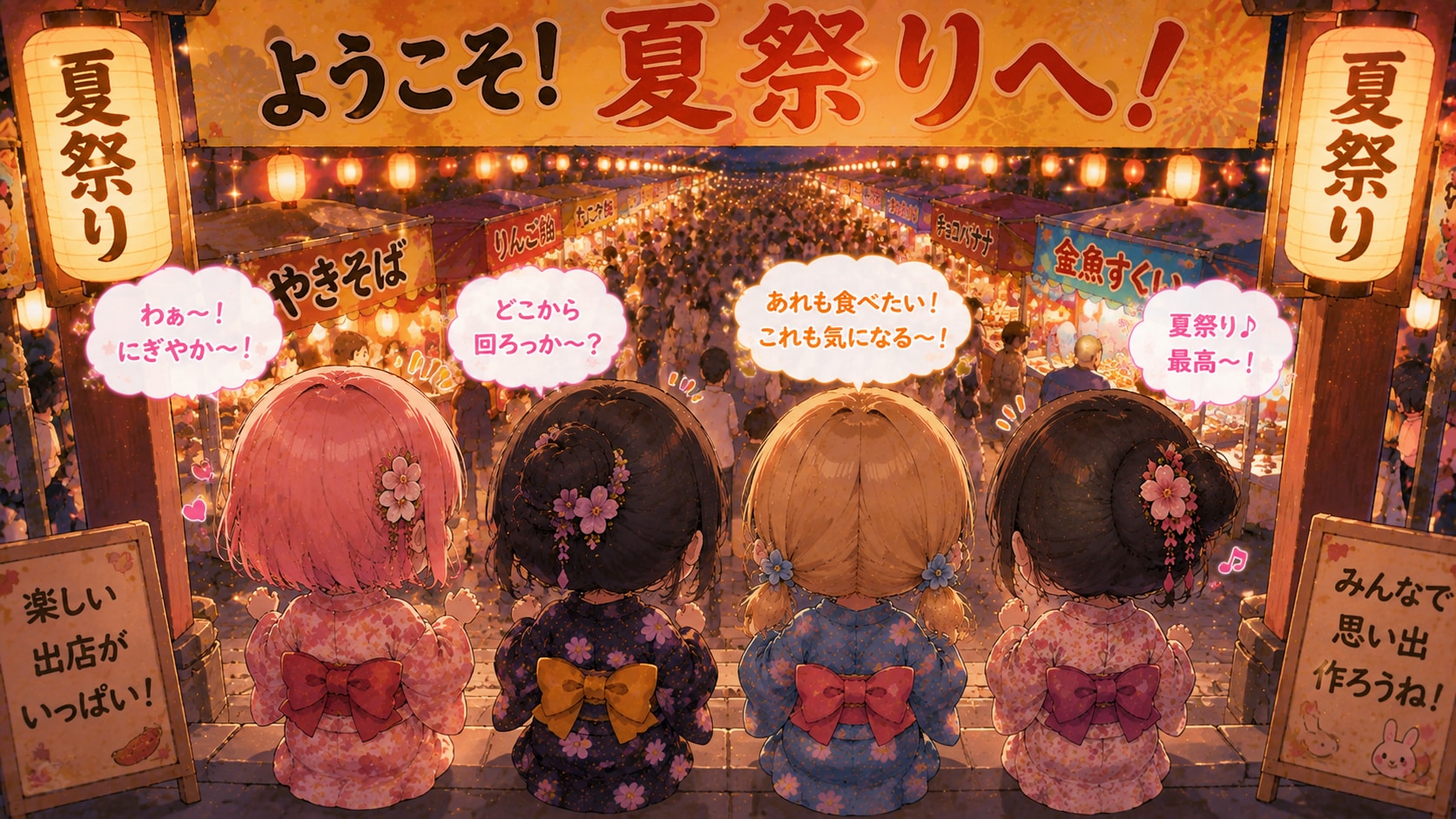今日の夏休み（夏祭りにやって来た３）