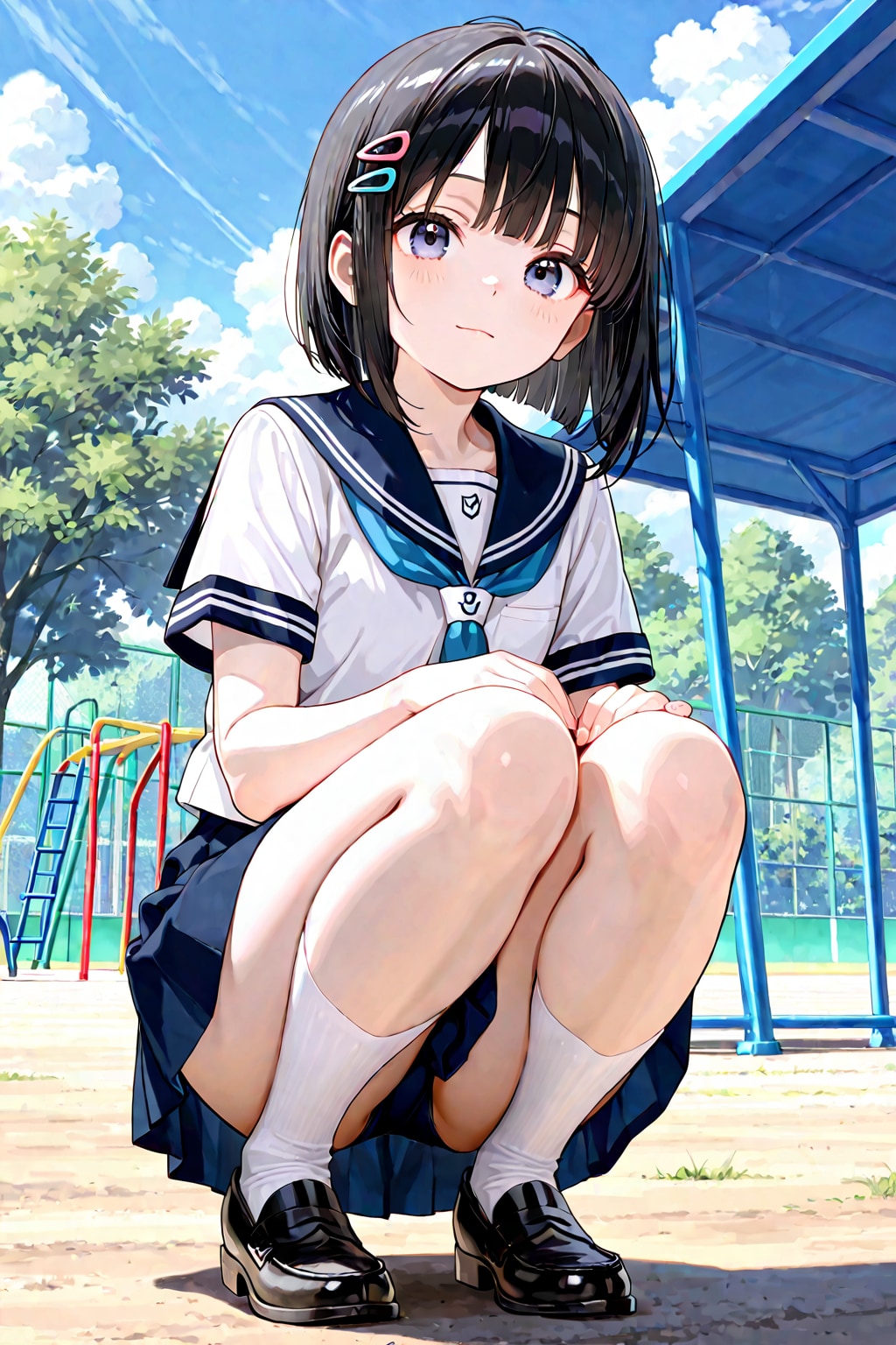 校庭(セーラー服)(LILY)(R-15)(3)