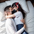 だいしゅきホールド💕脚でグッ！グッ！って押さえつけてる💕たっぷり搾り取り尽くしても瞬間リチャージ💕無限に中出しさせられるフォロワーくん💕中出しされながら寝落ち💕起きてもまだ射精してる💕💕 5枚目