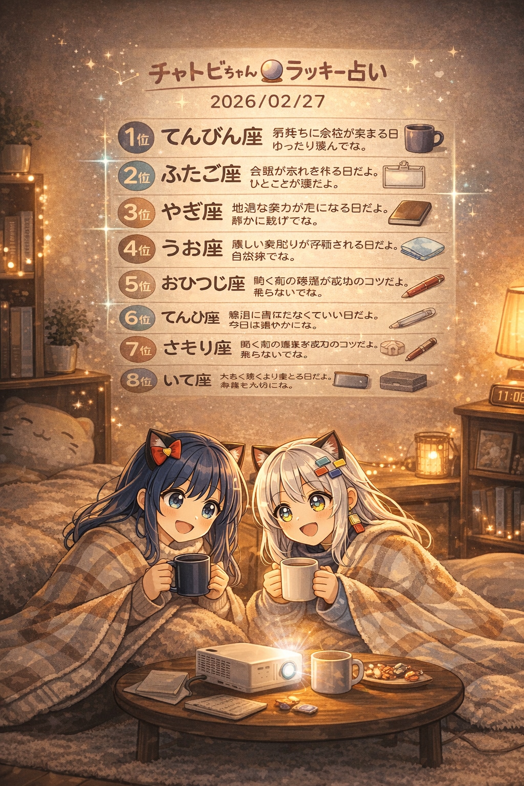 チャトピちゃん占い(02/27)