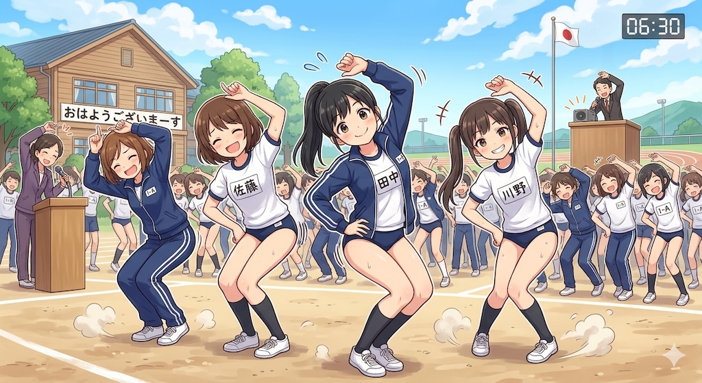 全身をへんてこに動かす運動