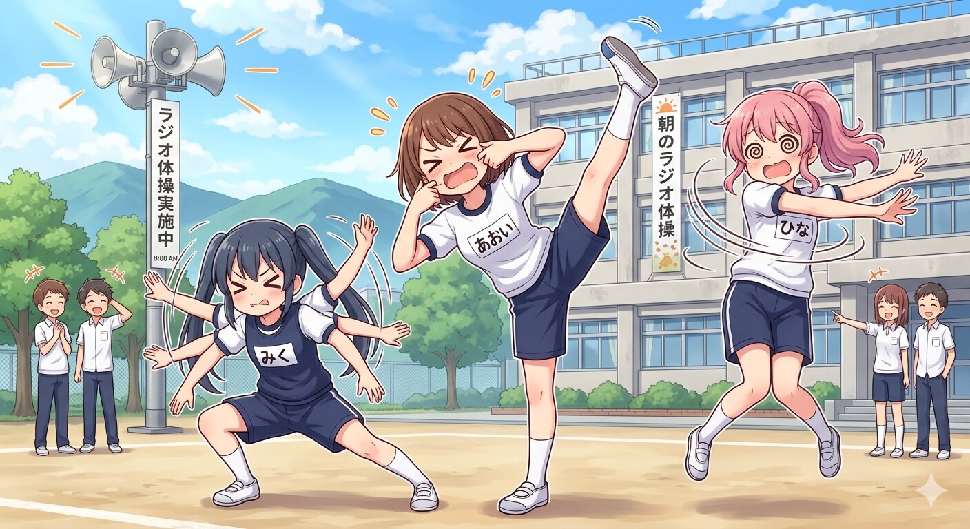 全身をへんてこに動かす運動 | の人気AIイラスト・グラビア