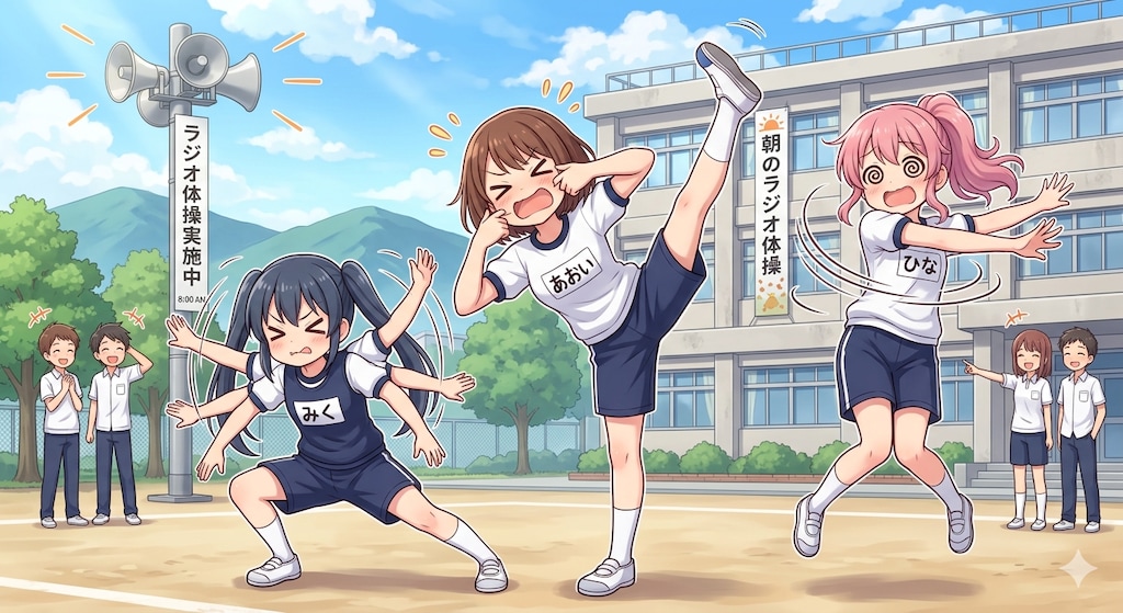 全身をへんてこに動かす運動