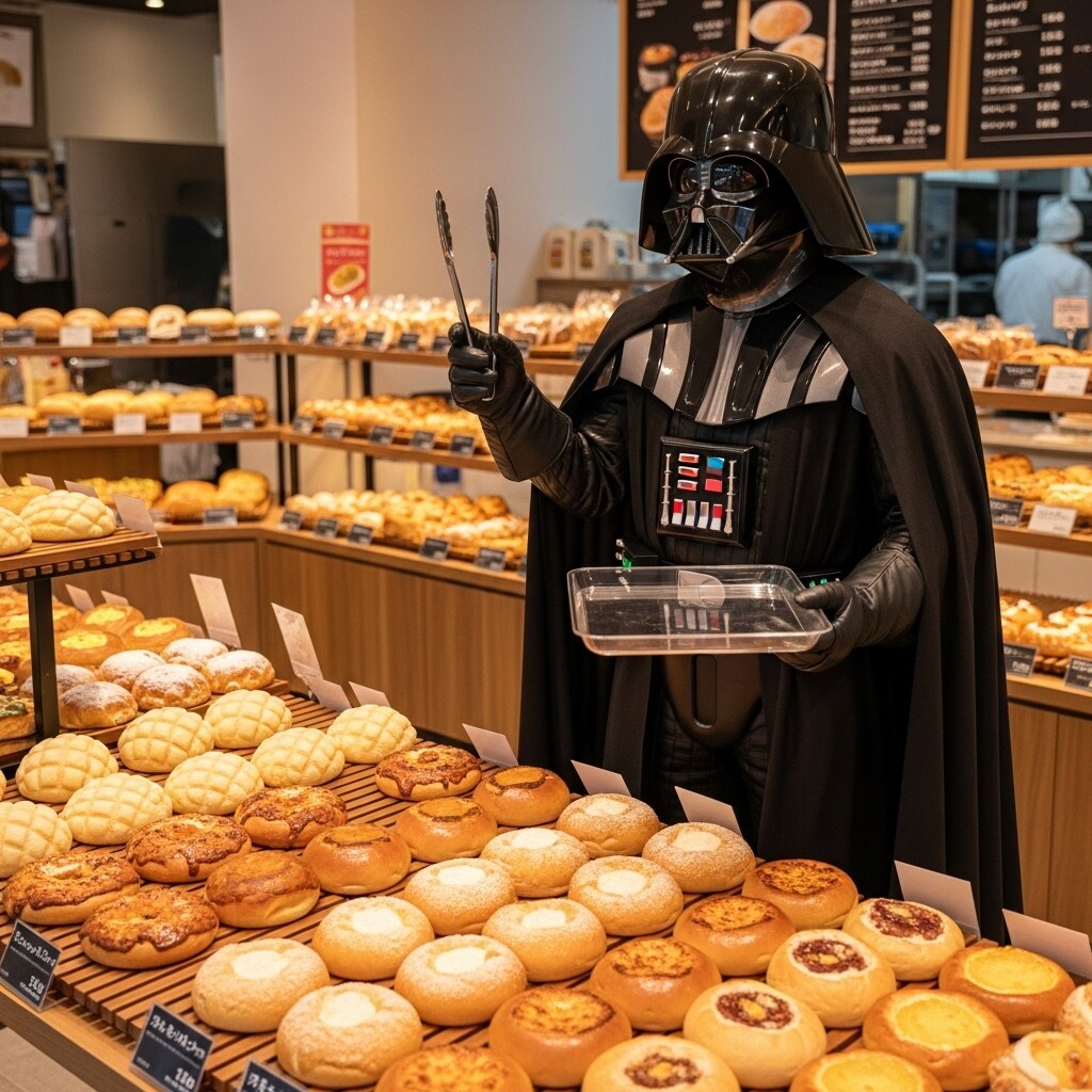 パンを買いに来た