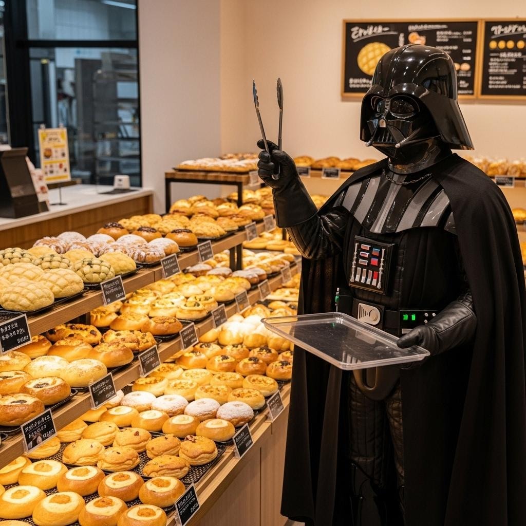 パンを買いに来た