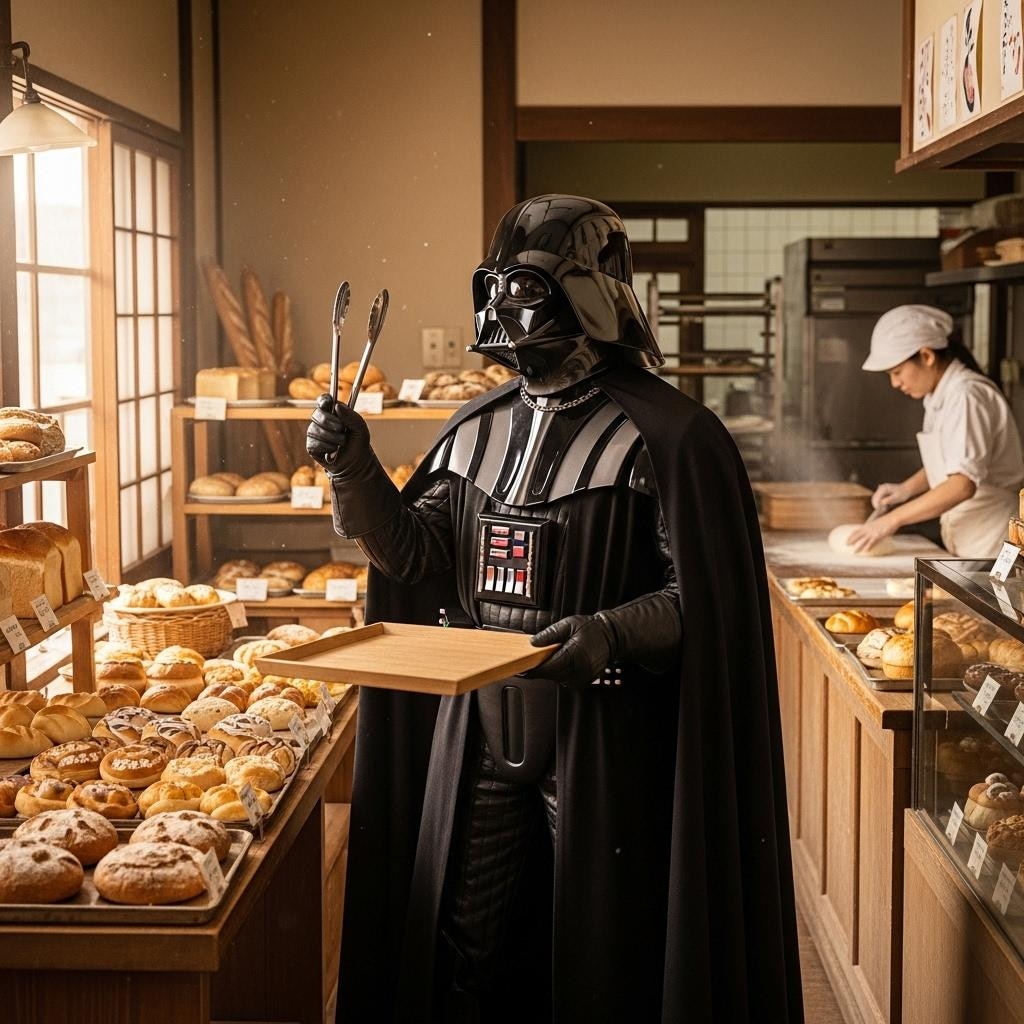 パンを買いに来た