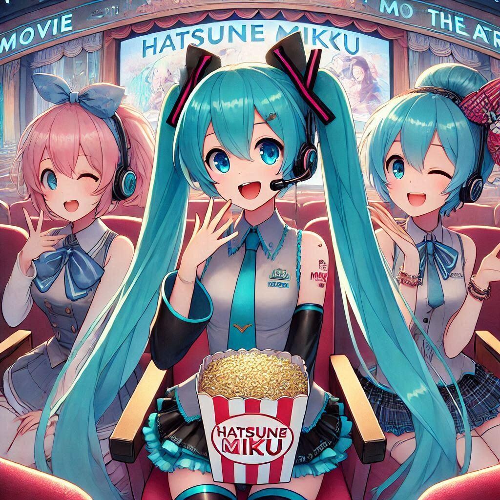 初音ミクと映画館