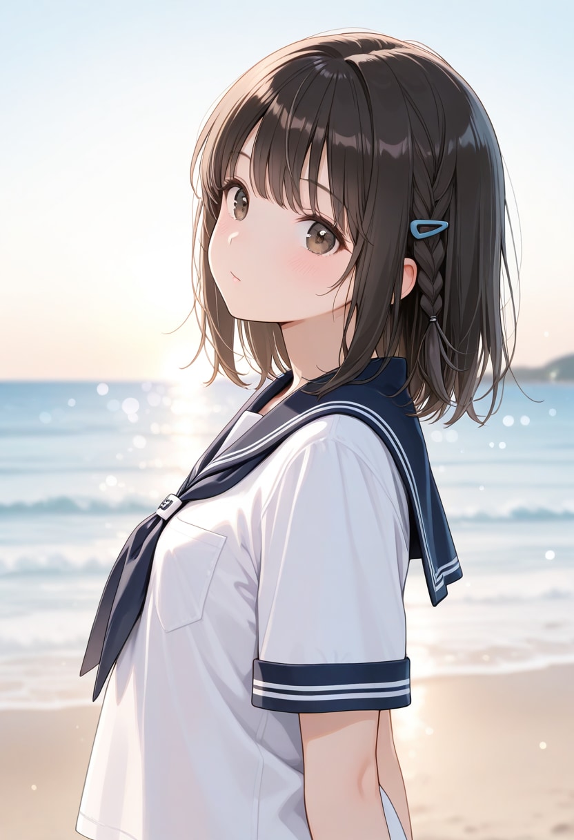 渚とセーラー服(3) | の人気AIイラスト・グラビア