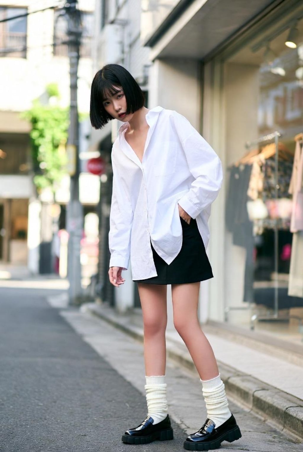 ボブカットの女子３