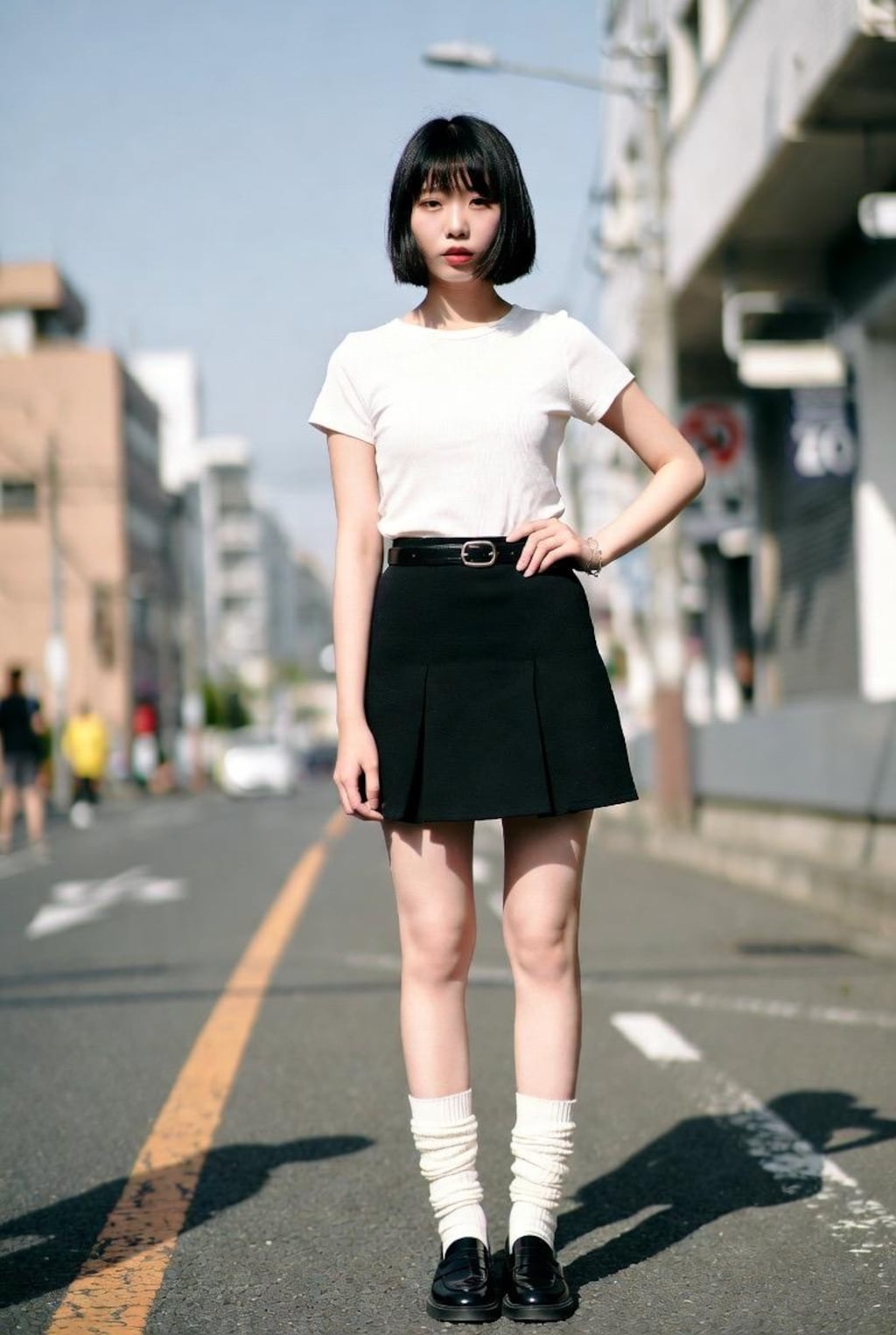 ボブカットの女子３