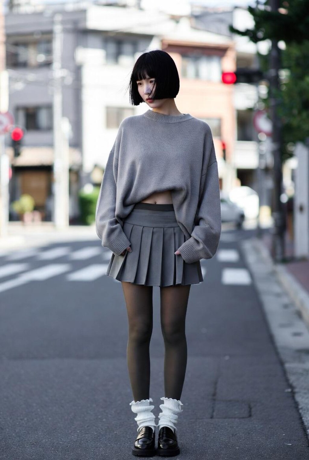 ボブカットの女子３