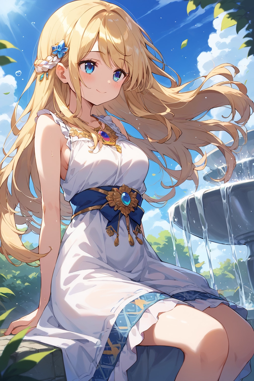 お庭でひと休み