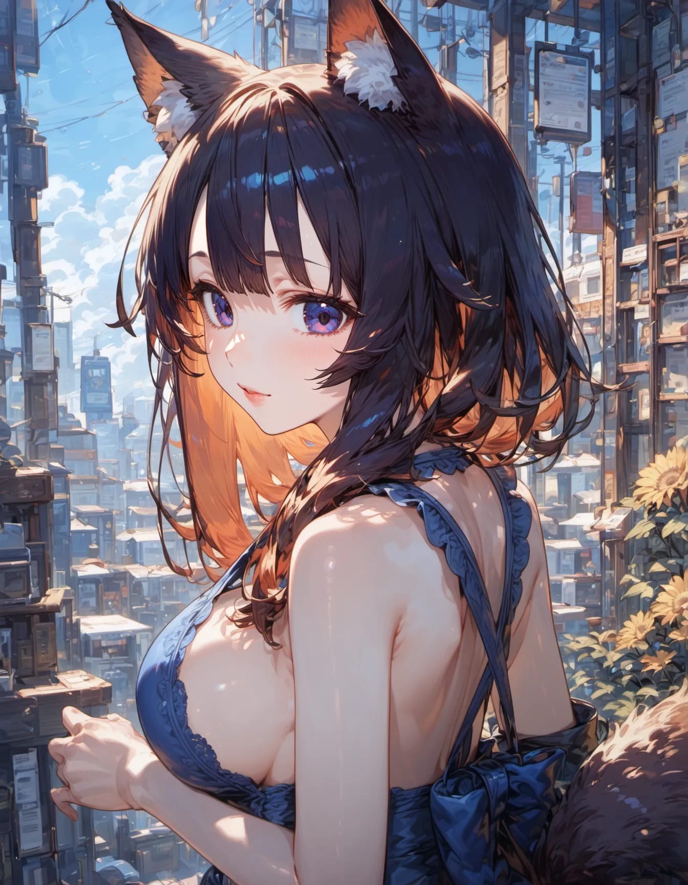 Neon Clouds and Fur Ears