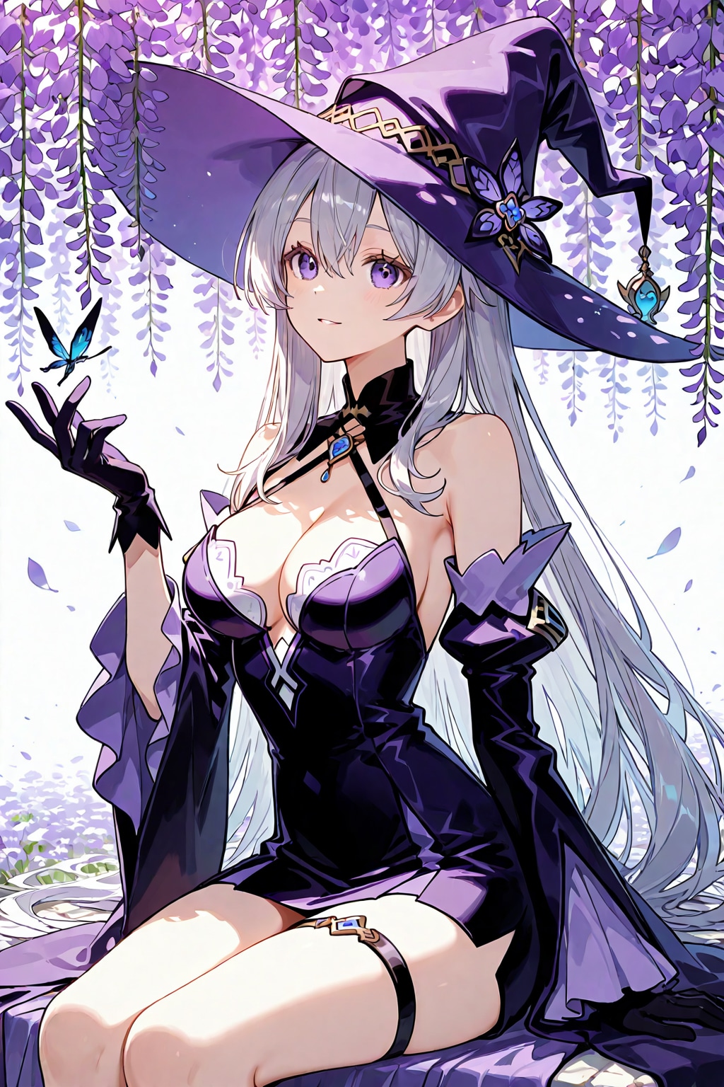 藤の花、紫色の魔女