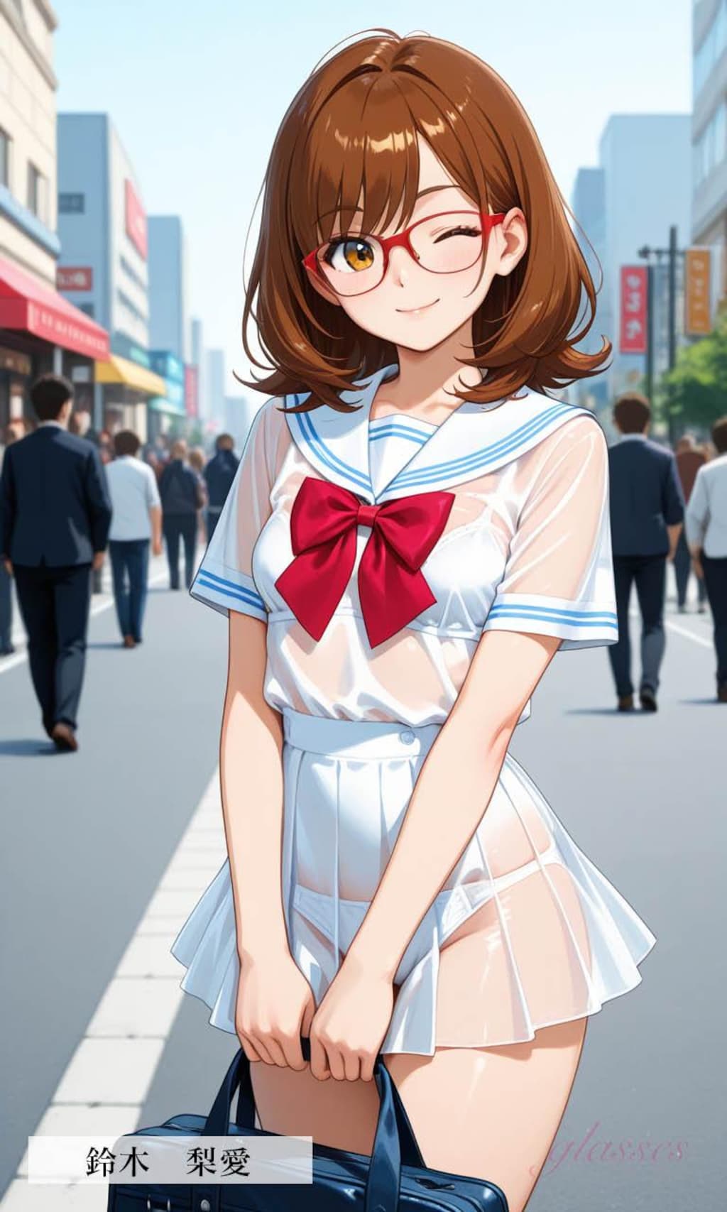 眼鏡っ子_持ってけセーラー服