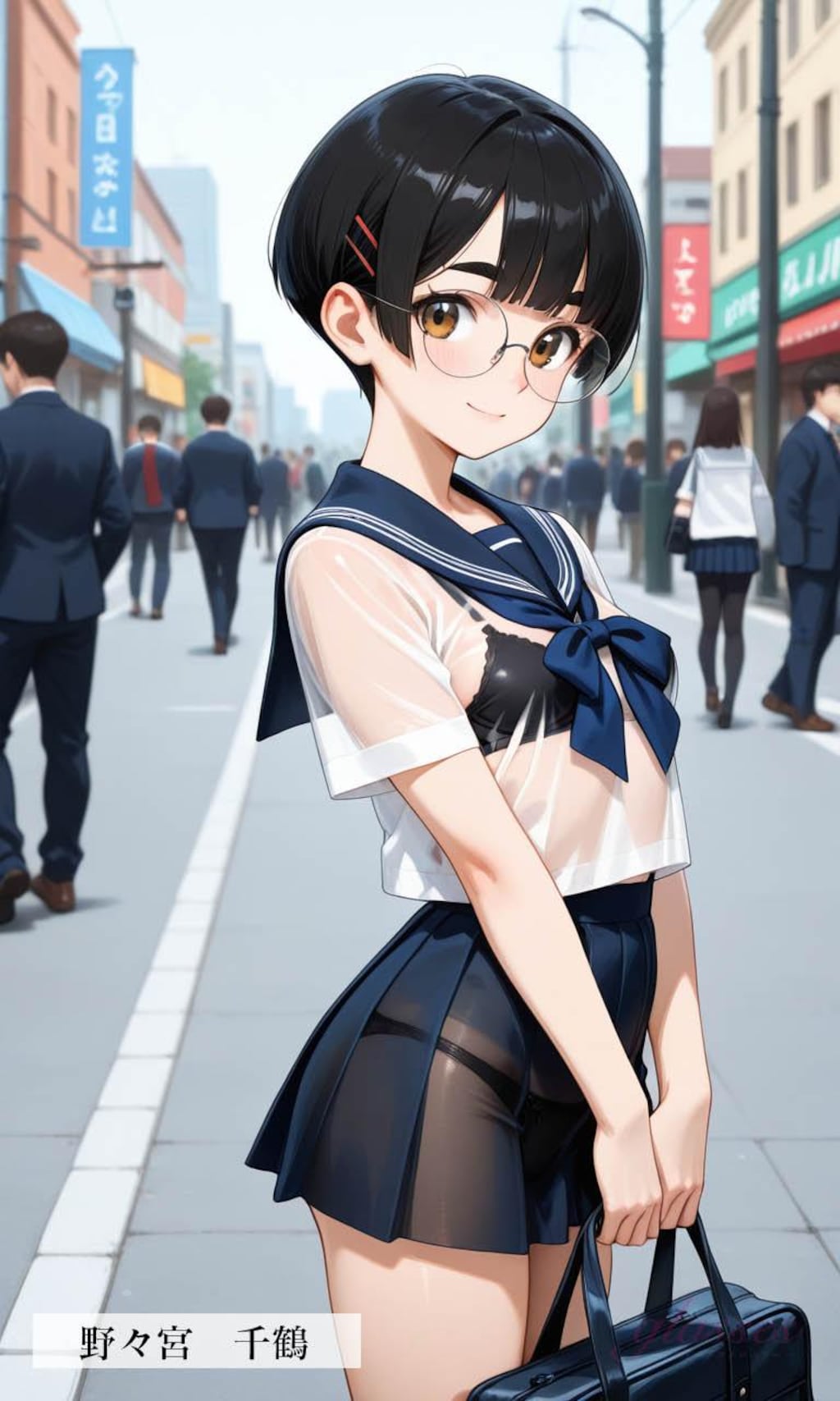 眼鏡っ子_持ってけセーラー服