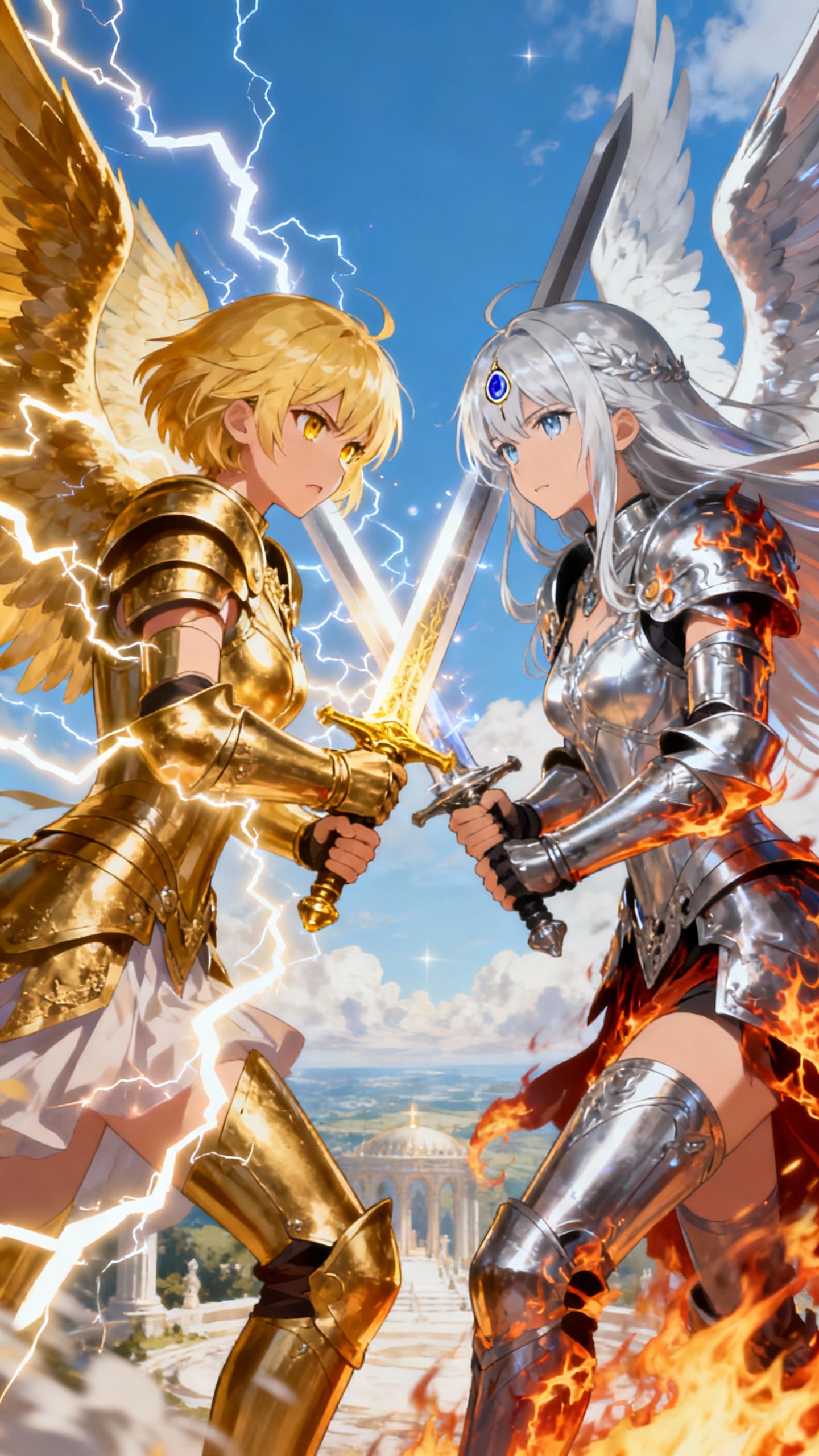 天と地・激突 | の人気AIイラスト・グラビア