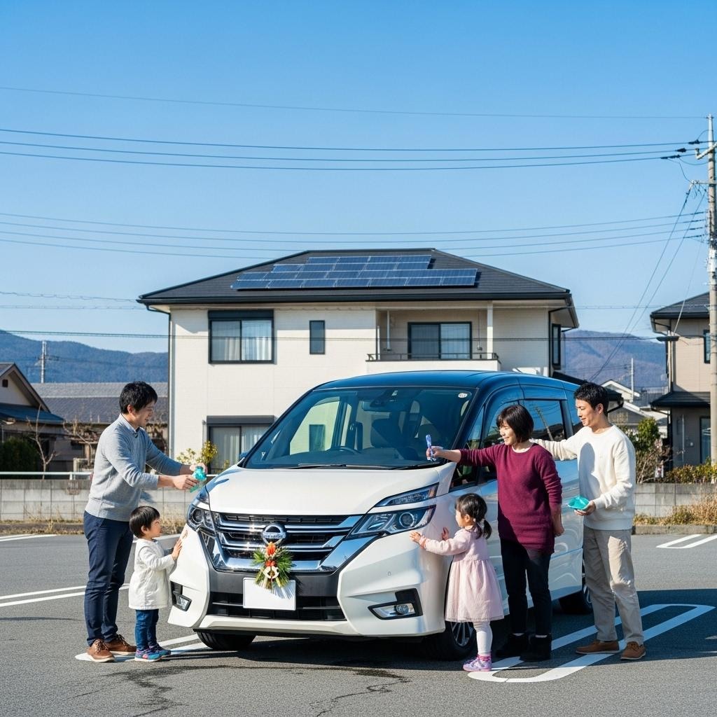 今年も一年ありがとう、家族皆で綺麗にするね