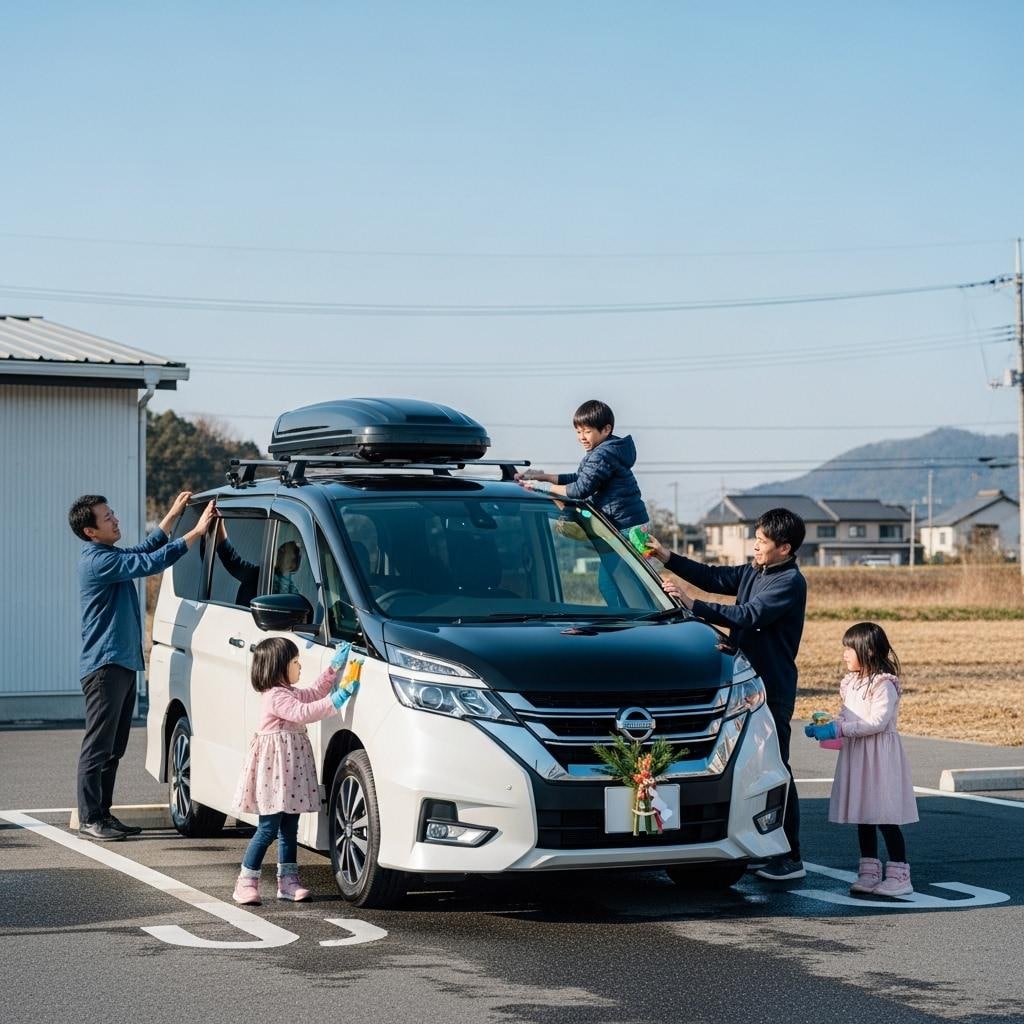 今年も一年ありがとう、家族皆で綺麗にするね