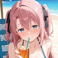 ビキニで飲酒の上伊那ぼたん👙🥃🏖️❤️ 4枚目
