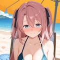 ビキニで飲酒の上伊那ぼたん👙🥃🏖️❤️ 3枚目